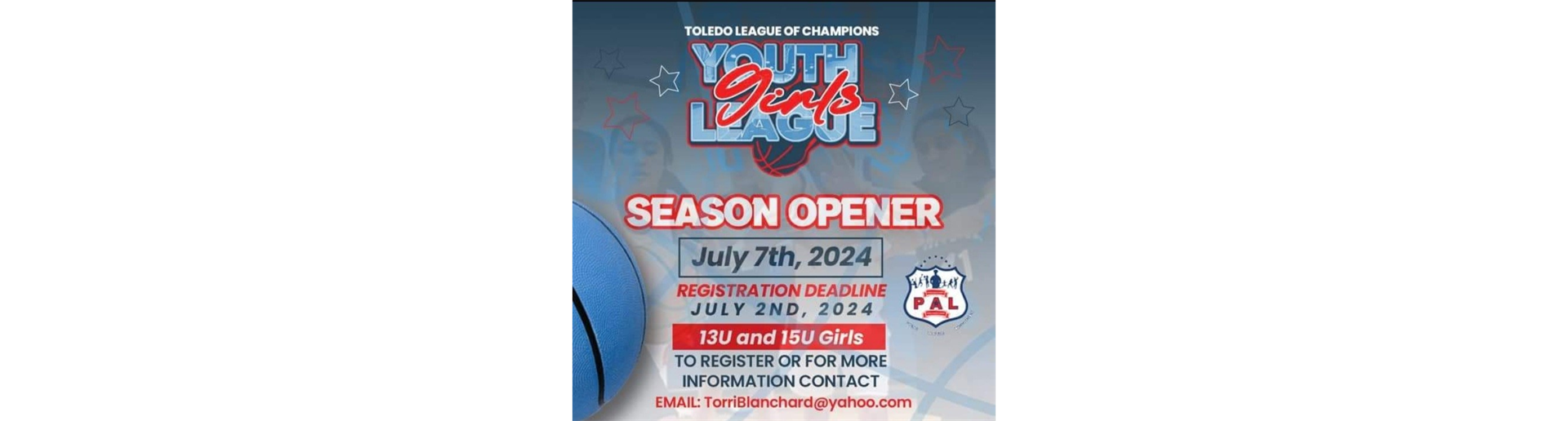 Girl's Youth League Begins July 7, 2024